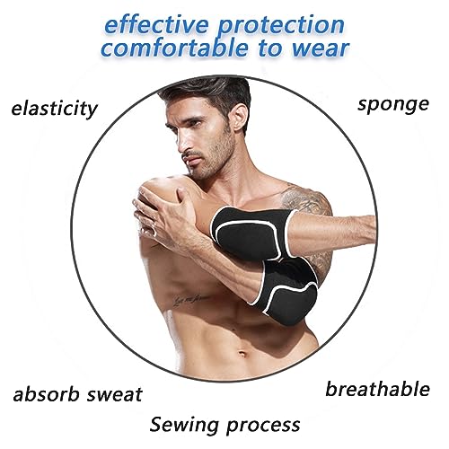 FCSNJH Ellenbogenschoner, Ellbogenschoner 2 Stücke, Ellenbogen Bandagen Herren, Ellbogenschutz- ideal für Krafttraining, Armbandage Ellenbogen für Menschen mit Ellbogenarthritis, Muskelschmerzen