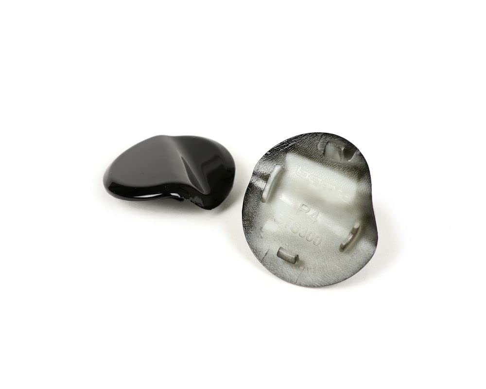 BGM Abdeckkappen Set Spiegellöcher schwarz kompatibel für Vespa GTS 125-300 (ZAPMA3100, ZAPMA3200, ZAPMA3300) GTS HPE, Supertech (ZAPMA3600)