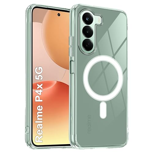 Image of amazon basics Back Case Cover for Realme P4x 5G | Scratch-Resistant Back Cover | Clear