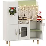 SPÉCIFICATIONS : Dim. totales : 84L x 34l x 89H cm ; - Hauteur plan de travail : 49,5 cm ; - Dim. intérieure armoire gauche : 23,5l x 22P x 44,5H cm ; - Âge recommandé : 3-6 ans ; - Normes : EN71-1-2-3, EN717-1