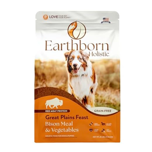 Earthborn Holistic Great Plains Feast 25 lb. Bison Meal & Vegetables Grain-Free Dry Dog Food