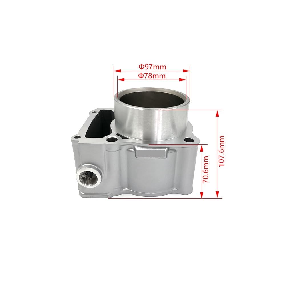 Amazon | オートバイエンジンシリンダーキット 78mm エアシリンダー