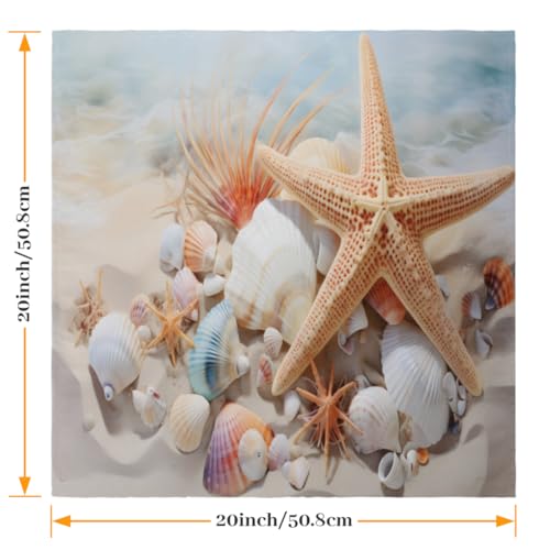 Servilletas de tela multicolor 50.5 x 50.5 cm pack 6 miniatura 2