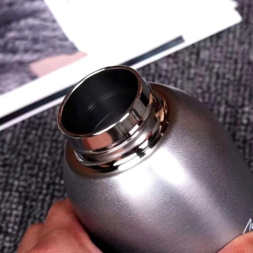 Image of Travel Mini Water Bottle Compact Stainless Steel Portable Leak-Proof Small Bottle for Office, Outdoor & Everyday Carry 300 ML, Silver