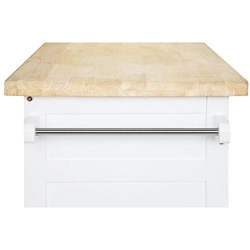 Dorel Living Kitchen Island, White
