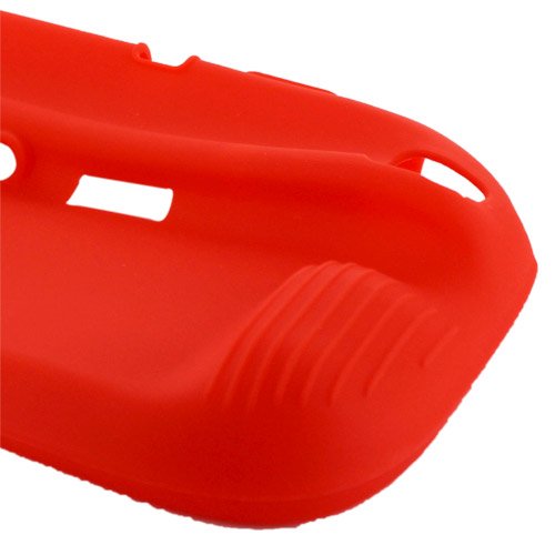 Skque Silicone Gel Protection Case Cover for Nintendo Wii U Gamepad, Red
