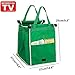 Helishy 2Pack Reusable Shopping Trolley Bags Grab and Go Bag Collapsible Grocery Tote Bags with Handles, Clip on Shopping Cart As Seen On TV