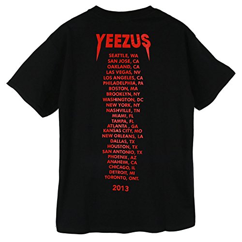 Men's Black God wants you Yeezus Printed Hip Hop Cotton T-Shirt (M)