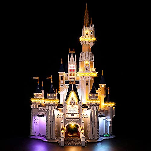 KCGNBQING LED-Beleuchtungsset für Lego Disney Castle - Kompatibel mit Lego 71040 Bausteinen Modell, Nicht Enthalten das…