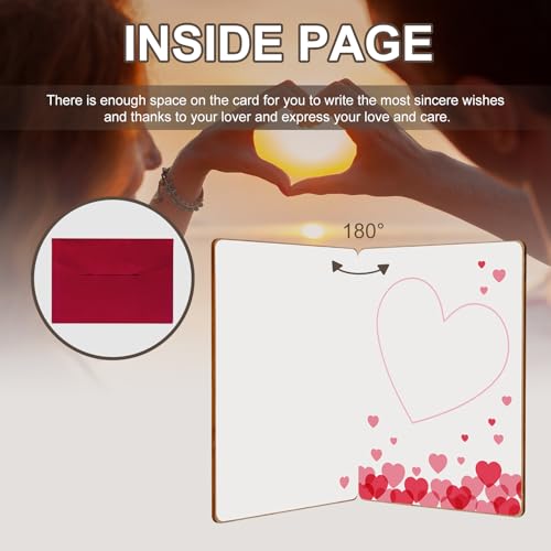 Anniversary Card for Wife Husband,Handmade Bamboo Greeting Card for Anniversary Christmas,Anniversary Card Gifts for Her Him, Best Dating Valentine's Day Birthday Card Gifts for Girlfriend Boyfriend - Image 5