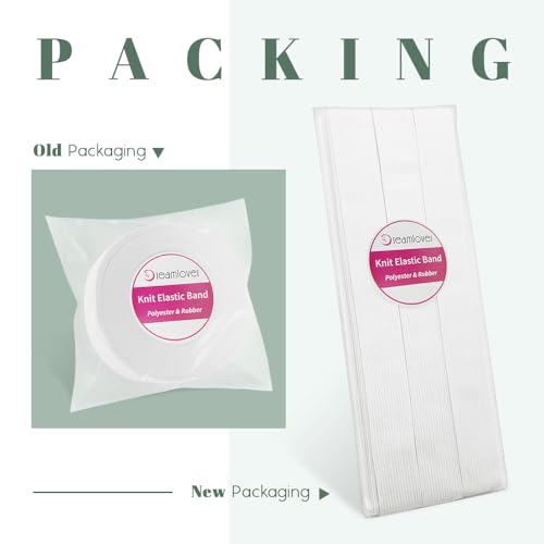 image for Dreamlover White Elastic Spool, 1 Inch x 6 Yards, 1 Inch * 6 Yard