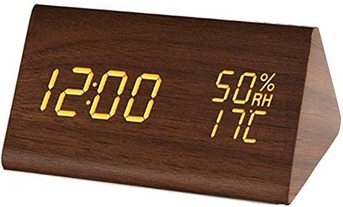 Amazon Co Jp Nigaee 年 デジタル時計 Led ディスプレイ 目覚まし時計 温湿度表示 アラーム 多機能 おしゃれ Led時計 オフィス 部屋 置き時計 Usb給電 乾電池 省エネ 多機能アラーム 3段輝度調節 日の出 日没再現 日本語説明書付き 記憶機能