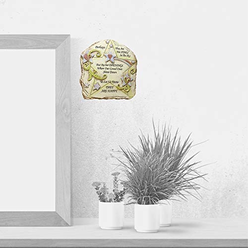 Memorial Desktop Plaque - Remembrance Poem"Perhaps They Are Not The Stars In The Sky" - Easel Backed Inspirational Sign - Loss Of A Loved One - In Memory #TOP7