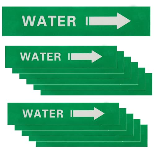 Marcadores autoadhesivos para tuberías de agua con flecha de dirección PATIKIL