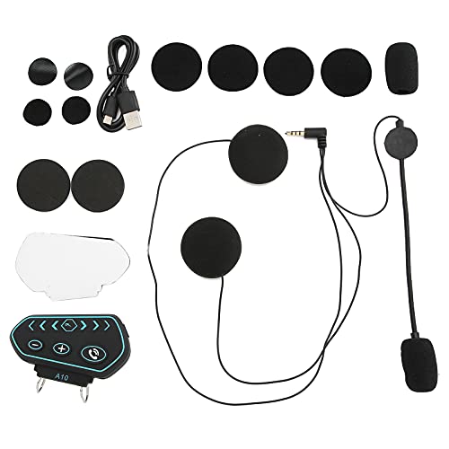 Auriculares Bluetooth para casco de motocicleta A10 impermeables con sonido HiFi 6