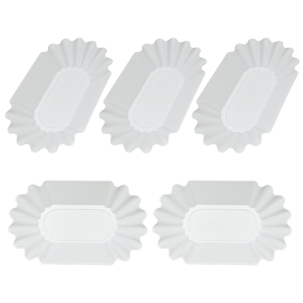 CAFEMASY Coffee Beans Cupping Sample Tray Reusable Plastic Plate for Scooping and Weighing, Display Sample Coffee Beans (5pcs-White)-image-26