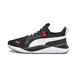 PUMA Men's PACER FUTURE STREET PLUS Sneaker, PUMA Black-PUMA White-For All Time Red, 12