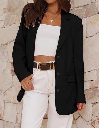 IDEALSANXUN Womens Long Sleeve Linen Blazer Casual Spring Summer Lightweight Jackets4