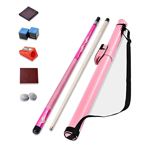 Taco de billar femenino rosa 57 pulgadas diseño delicado miniatura 2