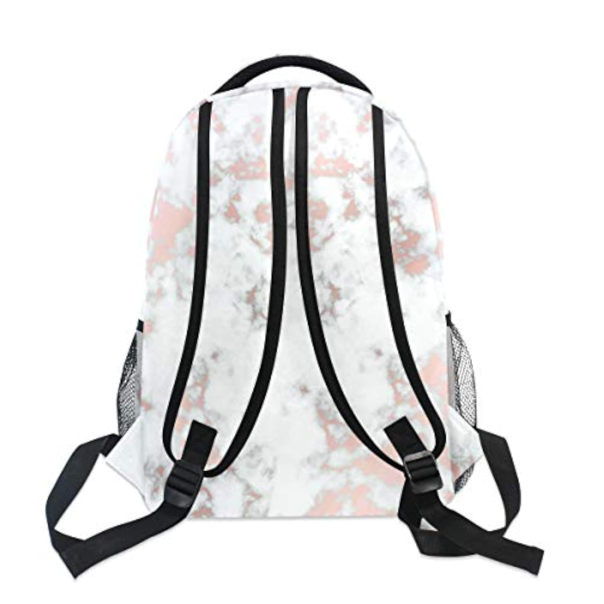 Marble With Rose Gold Backpacks for Travel