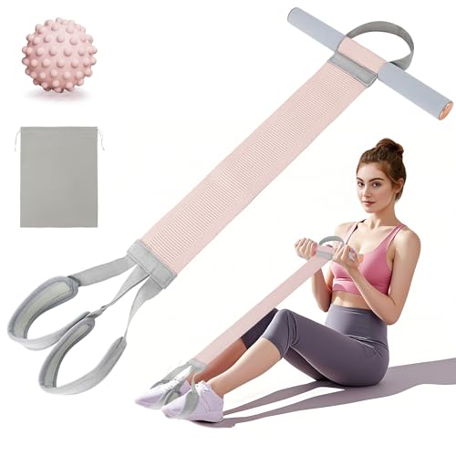 Fabric Resistance Band with Handles, 120LB Fitness Resistance Bands for