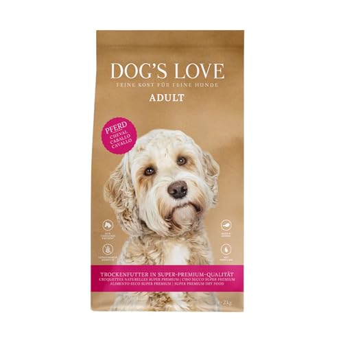 Dog'S Love | Pienso Seco Premium | Hipoalergénico | Varios Sabores | (2Kg, Caballo)