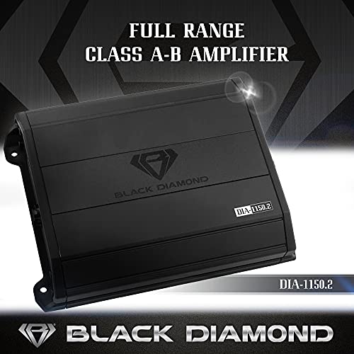 Black Diamond Dia-1150.2 Car Audio Amplifier – 2 Channel, Full Range, Class Ab, 1150 Watts #TOP3