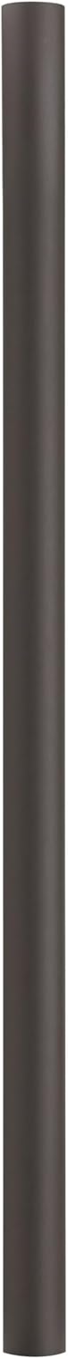 Solus 7-Foot Direct Burial Lamp Post – Outdoor Aluminum Light Pole – Fits Standard 3" Post Top Fixtures – Black, Bronze, or White, Made in USA, No Sensor, No Outlet (Bronze, Single)