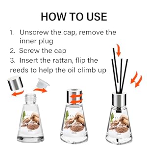 Reed diffuser of 3 pack escapecitrussandalwood scented diffuser with 15 fiber sticks home fragrance oil diffuser air freshener for bathroom bedroom each 17fl oz total 51oz  urban country home decor