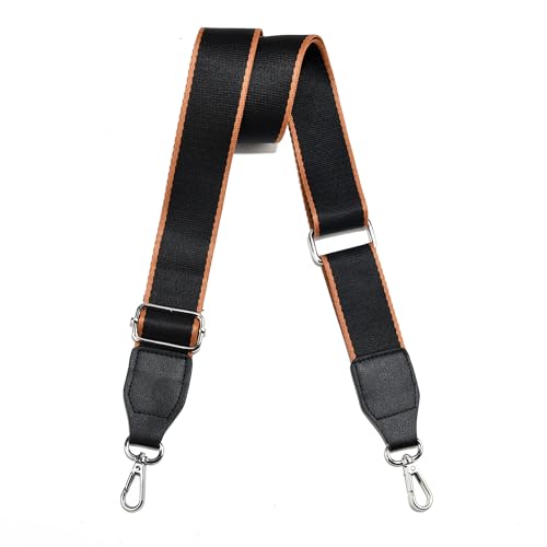 Image of Purse Straps Replacement Crossbody, Universal Wide Shoulder Strap for Bags Adjustable Straps for Handbags (Silvery Hardware)