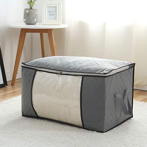 Tendycoco Bolsa organizadora de roupas com alça reforçada para prateleira de armário, 2 peças