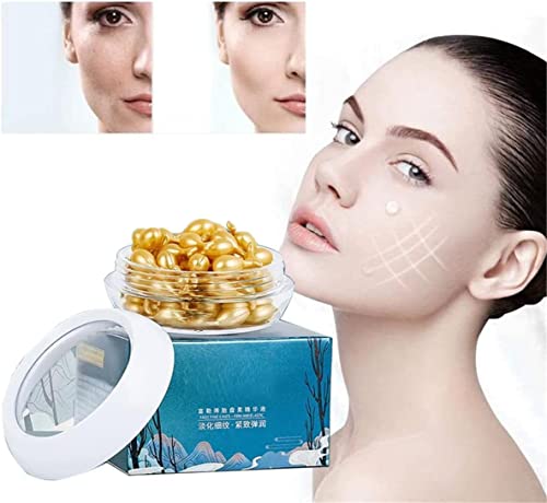 Capsule de sérum à l'extrait de venin de serpent, essence hydratante anti-rides, anti-âge, Fullerene Sheep Placenta, sérum visage intensif au collagène, 30 gélules par boîte (1 boîte) Cover