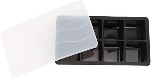 Miniatura 6 de Moldes de silicona para cubitos de hielo de 8 rejillas, bandeja de congelación grande con tapa, molde de accesorios de cocina para molde de bricolaje