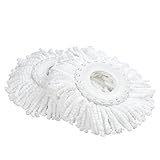  CleanAid Recambio de la Cabeza de la Mopa de Microfibra de Cleanaid, Súper Absorbente (2 Cabezas De Recambio)