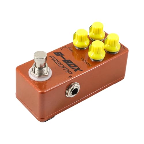 Pédale préampli guitare électrique B-Box pour sculpter vos basses et aigus sans souffle