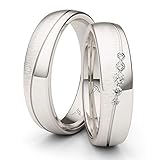 carbon ringe eheringe ROBUST UND ANGENEHM: Beide Ringe haben eine Breite von 5 mm und haben überdurchschnittliche Stärke von 1,9 mm. Die Ringe sind innen angenehm abgerundet. Die Oberfläche der Ringe ist links der Fuge quermattiert und rechts der Fuge glänzend poliert.