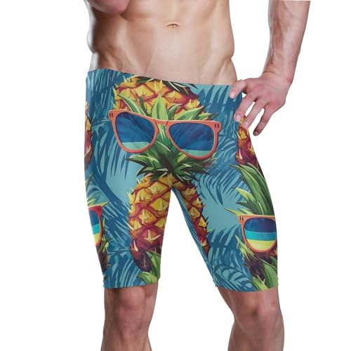UMIRIKO Pineapple Cooler Glasses Swim Jammers for Men Athletic Durable S B0401054