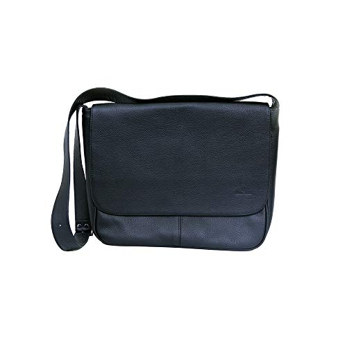 Bolsa/Pasta em Couro com Porta Notebook UomoVitali Preto
