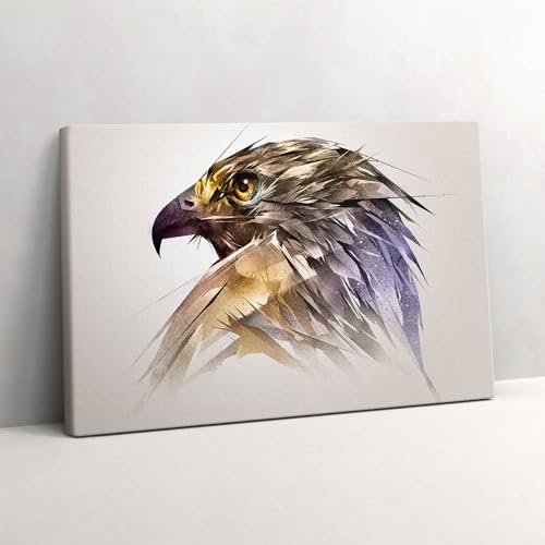 Oiseau prédateur royal peinture murale pour mur vide 30x20