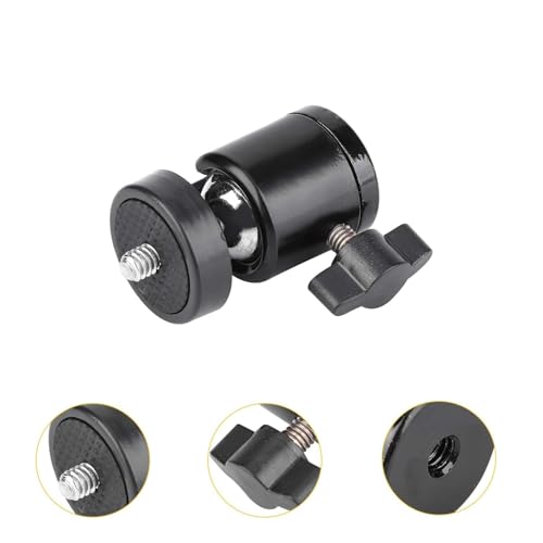 360 Derece Ayarlanabilir Metal 3/8 Tripod Monopod Işık Standı Başlığı AL4622