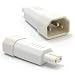 Produktbild IEC C14 Männlich Polig Zum Figur Von 8 acht Männlich C7 Stecker Adapter Weiß