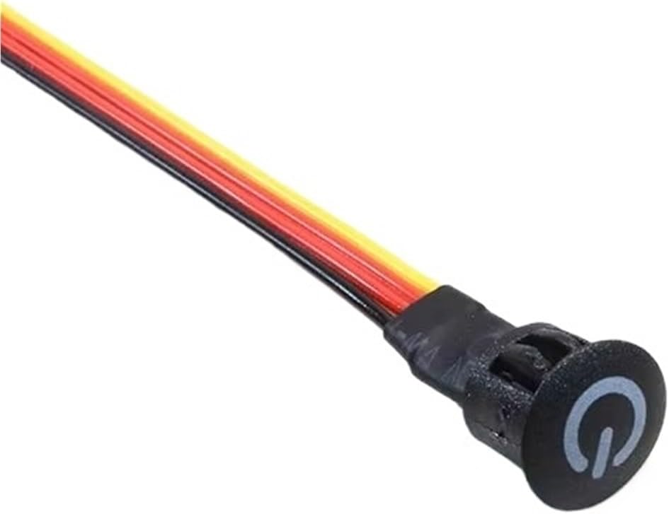 1/5pcs Touch Dimmer Switch 10/13/16MM Black/White 3.7-24V LED Light Control Adjustable Brightness Sensor(Black,HOLE 13MM_1PCS)