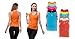 12 Pieces Pack Women's Ribbed 100% Cotton Tank Tops-Assorted Color (Medium)