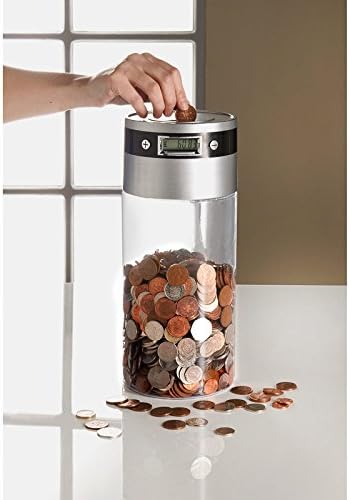 A BRAND NEW SUPERSIZED DIGITAL COIN BANK WITH CLEAR DIGITAL DISPLAY
