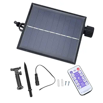 UBERSWEET String Light Control Panel, Integrated Solar String Light Control Box Timing Function Long Battery Life 8 Light on Modes for Garden for Stage (Output Boost 24V)