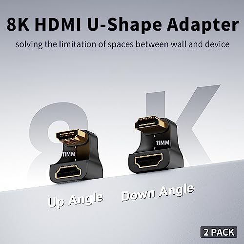 Duttek 180 Degree HDMI Adapter and 270 Degree HDMI2.1 Adapter - Image 2