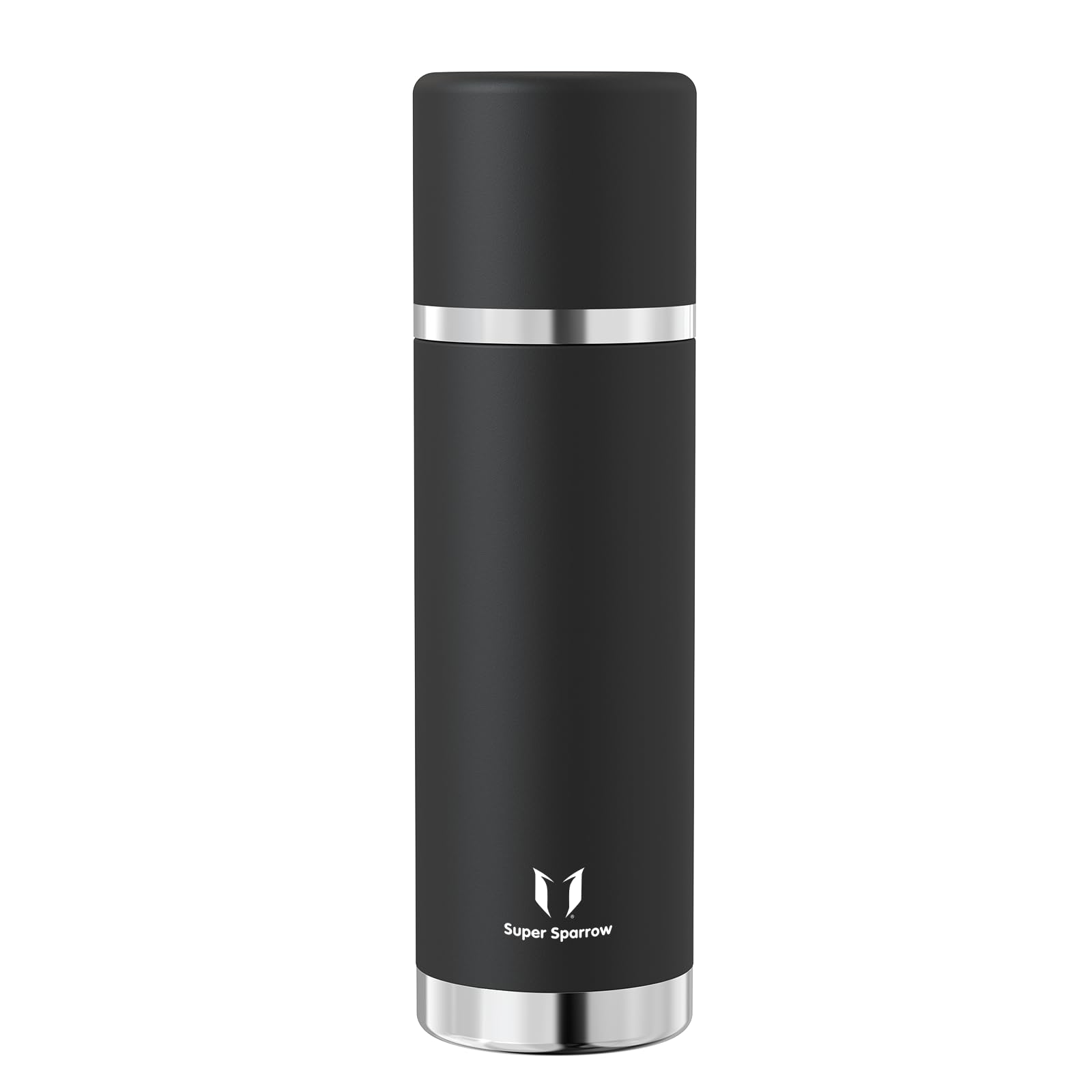 Super Sparrow Flask - 1000ml - Wide Mouth Vacuum Insulated Water Bottle - BPA-Free ThermosBottle - Leakproof Lid Doubles as Cup