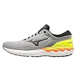 Verschluss: Schnürsenkel Mizuno Herren Wave SKYRISE Straßen-Laufschuh, FGray/Phantom/SYellow, 44 EU