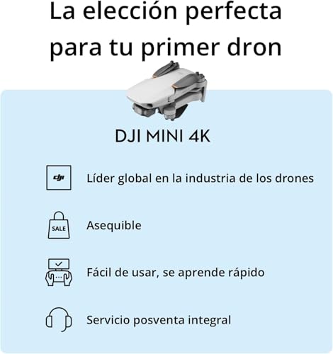 DJI Pack Mini 4K Vuela Más, dron con cámara 4K UHD para adultos, menos de 249 g, estabilización en 3 ejes, transmisión de vídeo a 10 km, regreso automático, 3 baterías para un tiempo máx - 93min, C0 - imagen 6