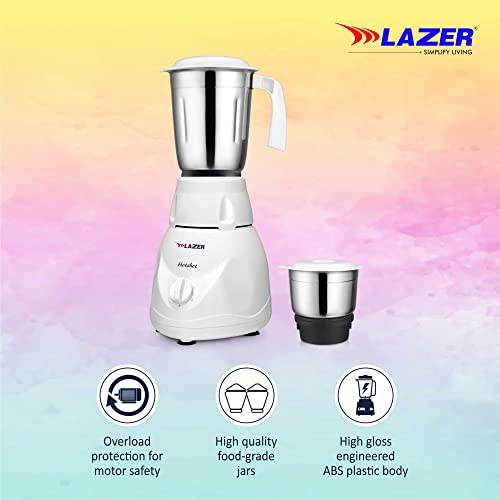 Image of Lazer Hotshot 2 Jars 450W Mixer Grinder (AQUAMARINE)